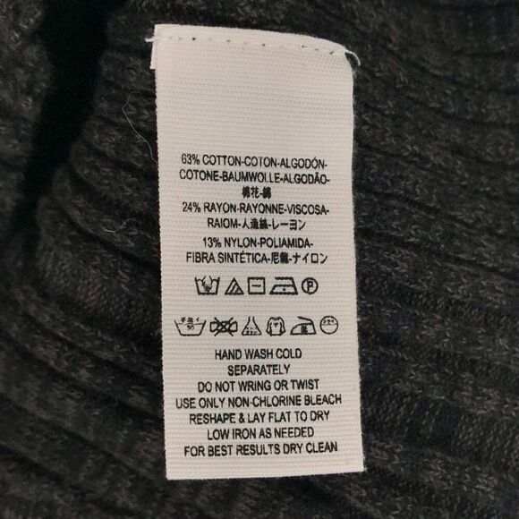 Women's Free People Gray Classy Sleeveless Cowl Neck Ribbed Knit Sweater Top / S - Picture 6 of 6